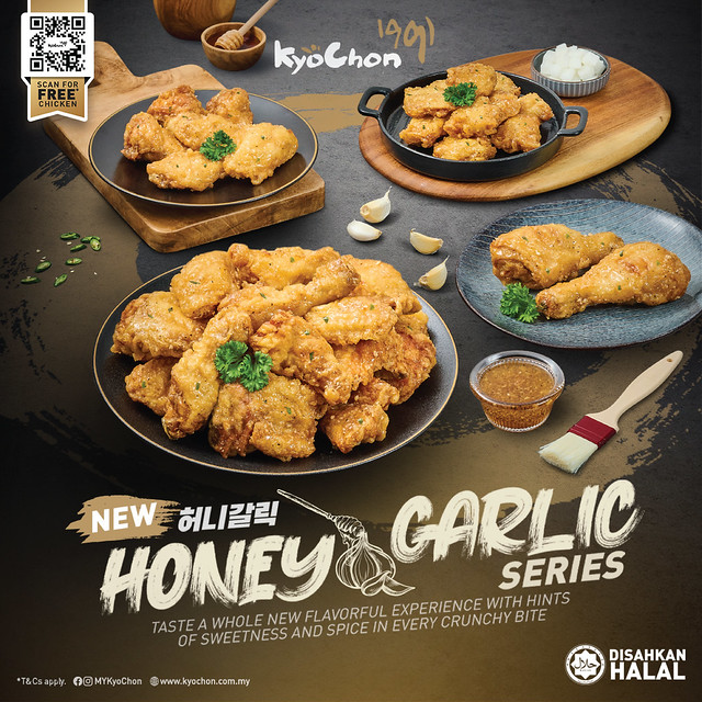 Lazat Betul! Nikmati Cita Rasa Honey Garlic Series di Kyochon 1991