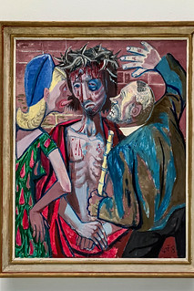 Otto Dix: Verspottung Christi, Öl auf Leinwand auf Holz 1948