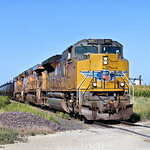 UP 9097 Leads SB Manifest Iowa Falls, IA 8-31-23 Union Pacific 9097, 5344 and 2617 Leading a Southbound Manifest on the UP Mason City Sub at the 140th Street west of JJ Avenue near Iowa Falls, IA.

Video Link: 

Photo Taken: 8-31-23 at 5:07 pm

Picture ID# 2491