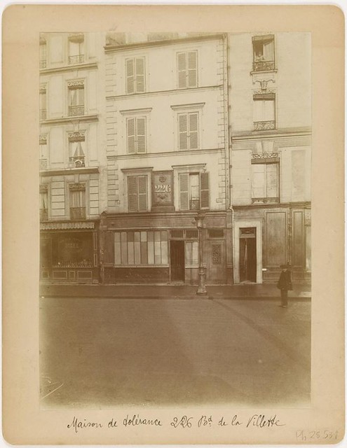 Maison close au 226 boulevard de la Villette en 1900