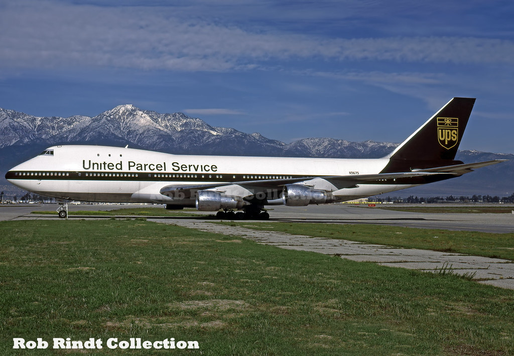 UPS B747-123(SF) N9675 | Kodachrome collection slide. Airlin… | Flickr
