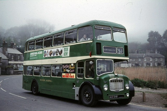 Western National Omnibus Company . 2067 AUO514B . Torcross , Devon . April-1970.
