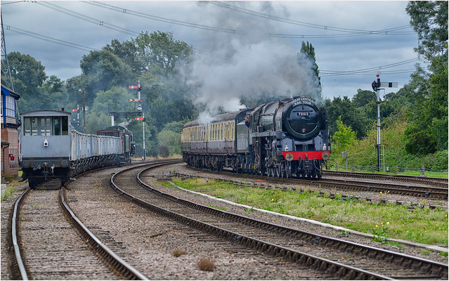 70013. Hurrying through Swithland.