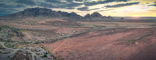 view from rockhound campground by aprilpix, newmexico unitedstates deming sunset 4 mini dji rockhoundstatepark dronephotography