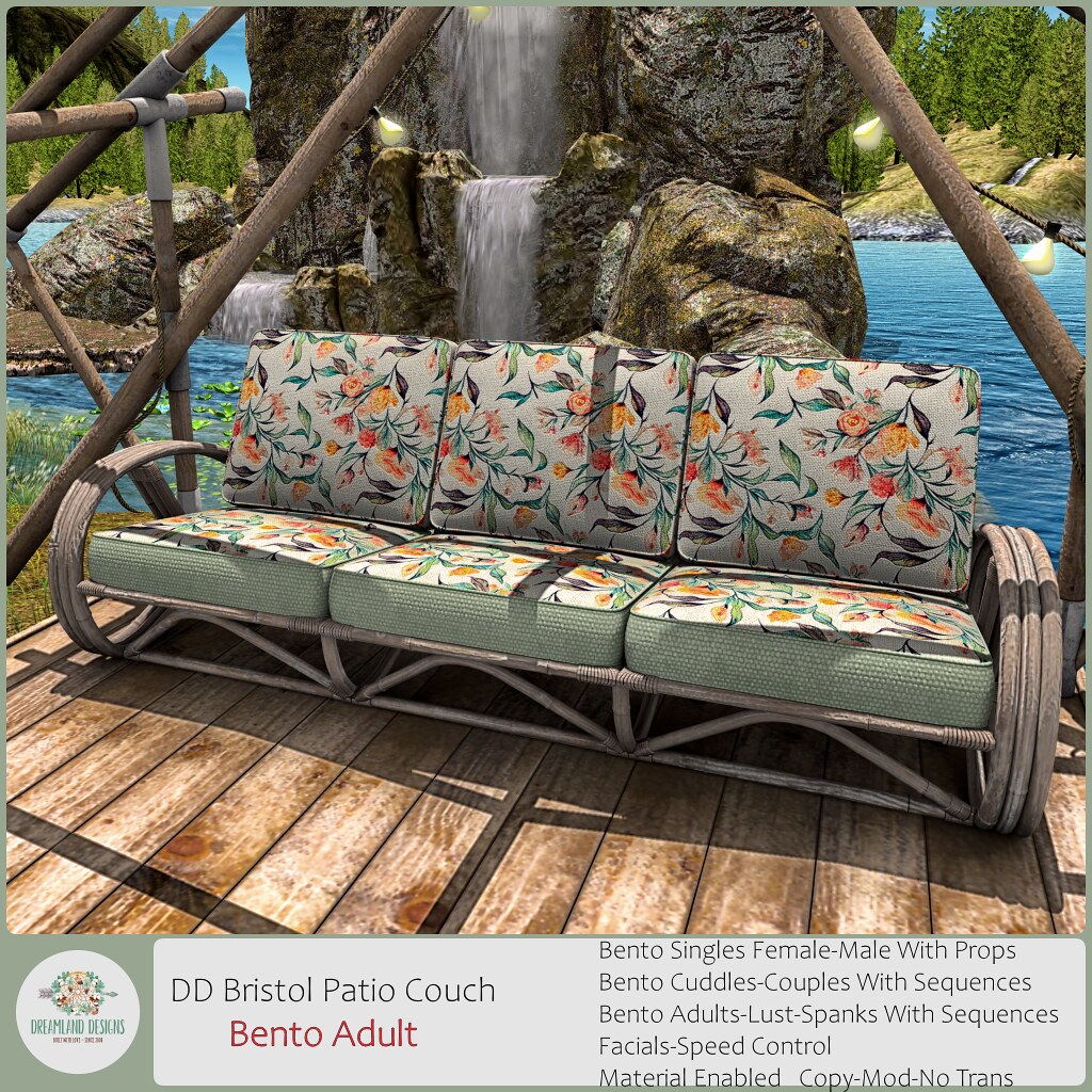 DD Bristol Patio Couch-Adult AD