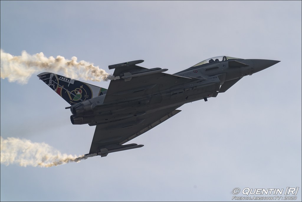 Eurofighter Typhoon Solo Display Pratica di Mare 100 Years Italian Air Force 2023 airshow photography Meeting Aerien 2023