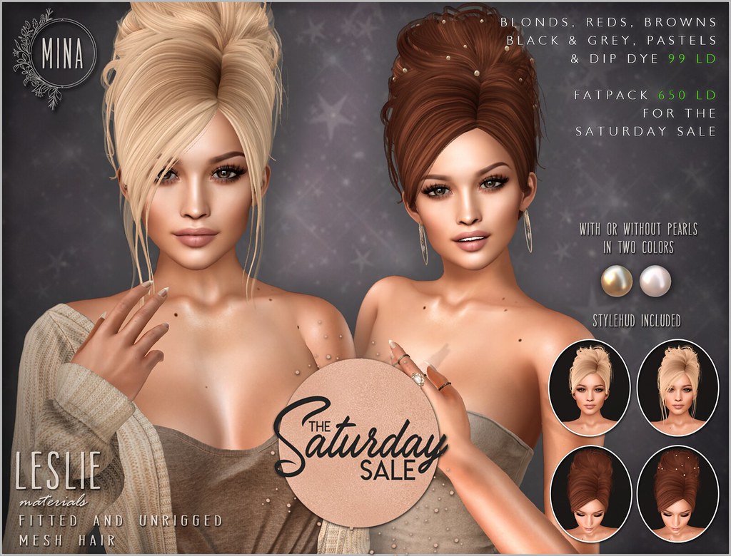 ┊ ✧.  MINA Hair – Leslie for The Saturday Sale for 99LD ✧. ┊