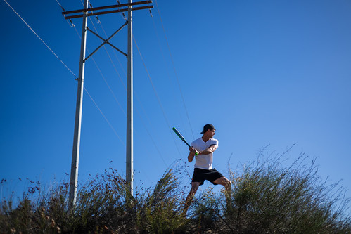Devon at Bat