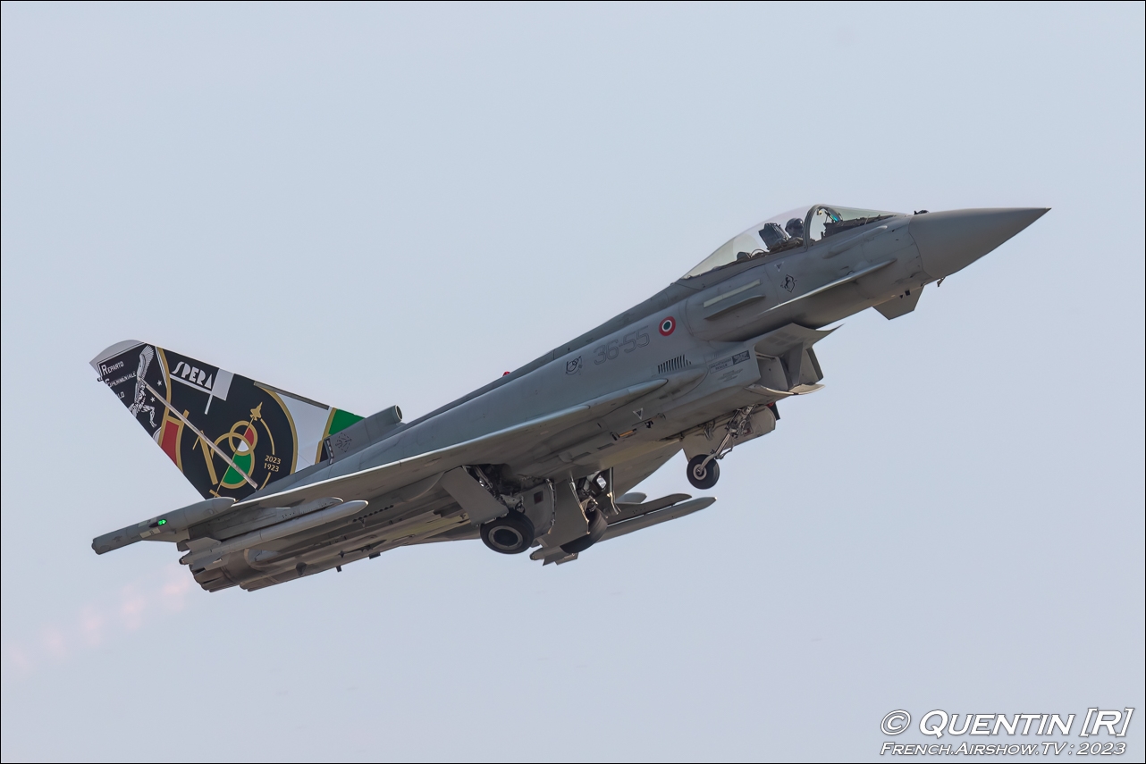 Eurofighter Typhoon Solo Display Pratica di Mare 100 Years Italian Air Force 2023 airshow photography canon france