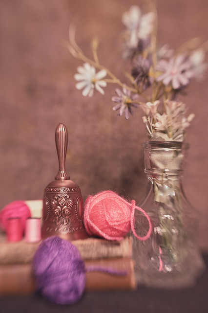 Bell, Yarn and Flowers