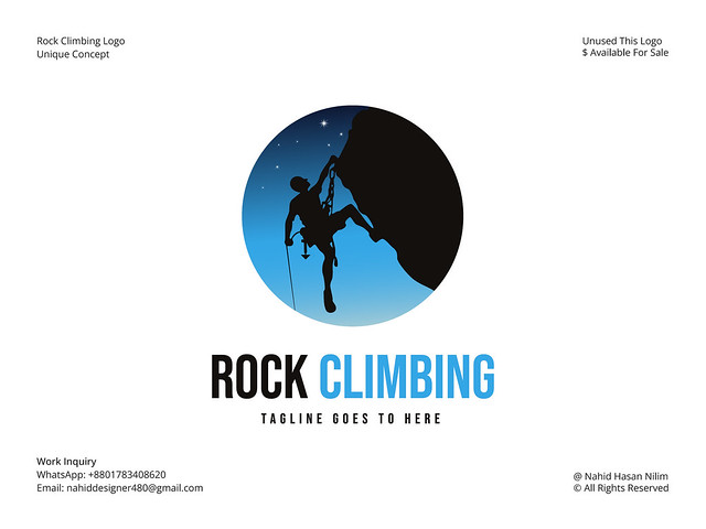 Rock Climbing Logo - Climbing Logo - Mountain Logo - Hiking Logo - Adventure Logo - Climber Logo - Adventure Icon - Natural Logo - Expedition Logo - Travel Logo - Survival Logo - Extreme Climbing Logo - Journey Logo