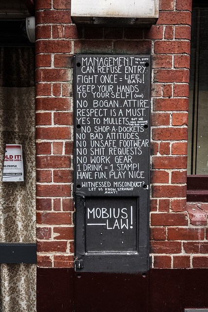 Rules, Hobart, Tasmania