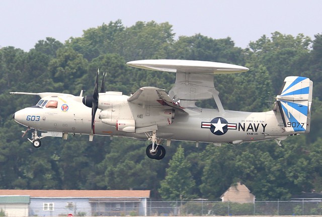 Navy E-2D Hawkeye, VAW-121, USS George H. W. Bush, #169077
