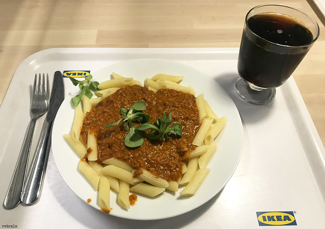 20200117_i1 Ikea's restaurant had vegan pasta bolognese at one point but I think it's gone now | Ikea Kållered, Gothenburg, Sweden