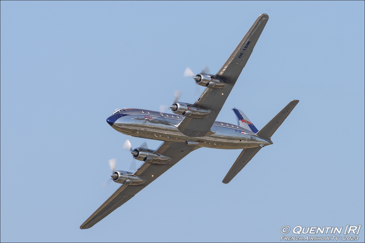Douglas DC-6B The Flying Bulls OE-LDM Pratica di Mare 100 Years Italian Air Force 2023 airshow photography canon france