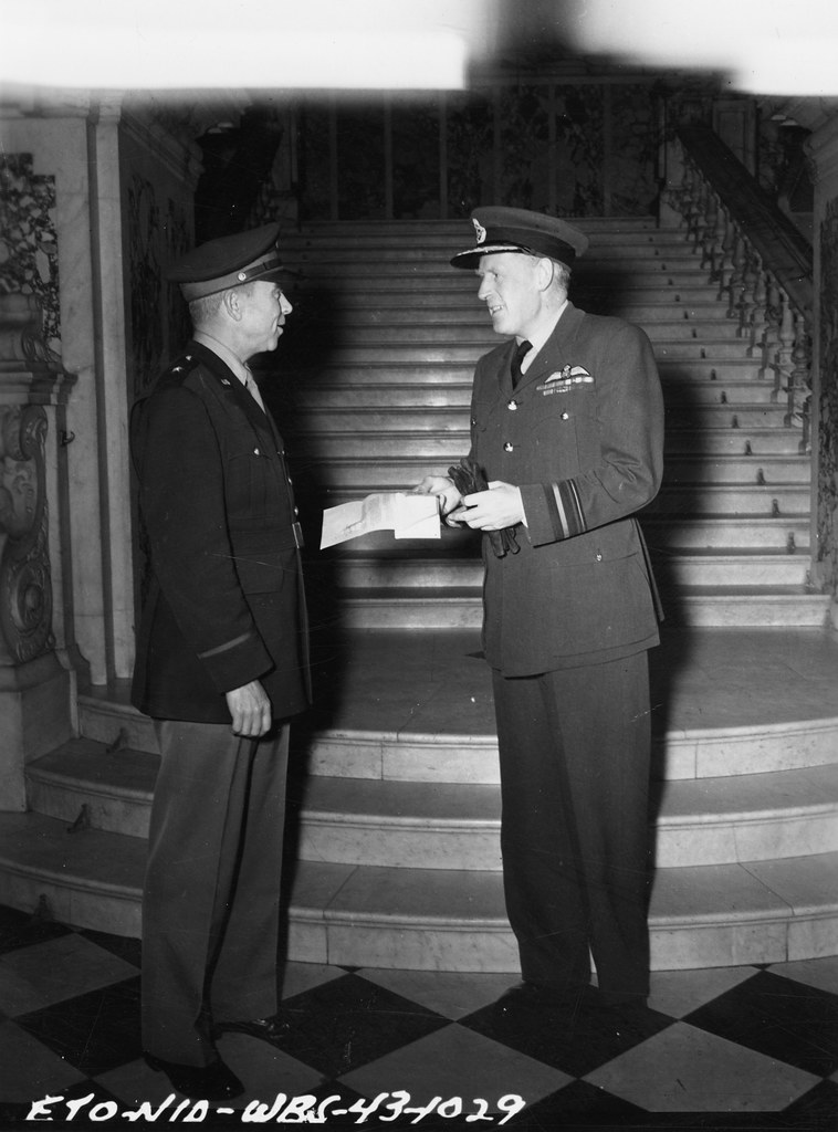 Brigadier General Edmund Hill with Air Vice Marshall Stevenson