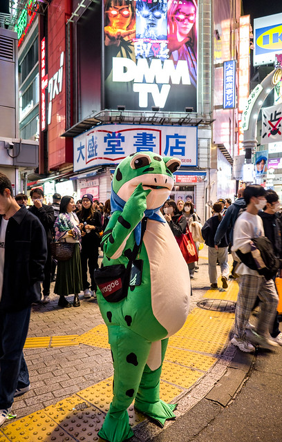 Shibuya V-sign frog