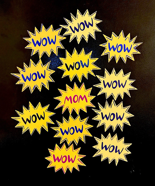 New hand painted WOW magnets for sale @ I-Like-You-MN