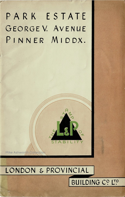 Park Estate, George V. Avenue, Pinner, Middlesex : brochure issued by London & Provincial Building Co. Ltd., London, [1937] : cover