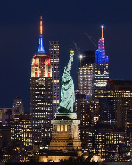 New York City Lights in Honor of Veterans Day