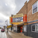 Marquee, Rogers Theater — Rogers City, Michigan 