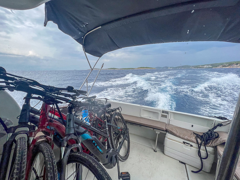 Leaving Hvar for the next island... we almost weren't able to make the crossing due to the weather.