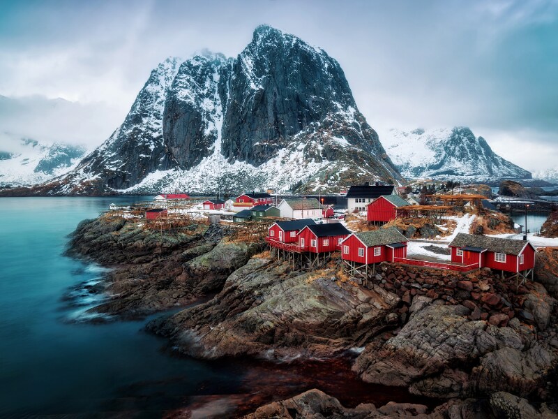 best places to go in Europe in February - lofoten