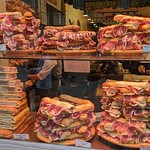 Ham sandwiches in Madrid in Madrid, Spain 