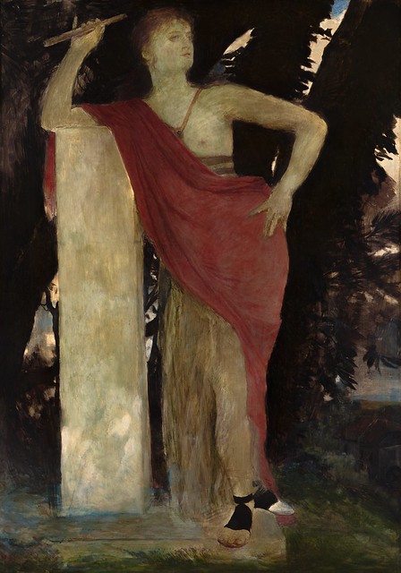 Arnold Böcklin, Melpomene, version II, circa 1898 - Fall of 1900