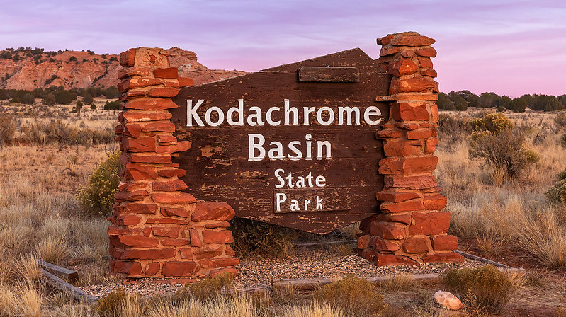 Kodachrome Basin State Park Sign