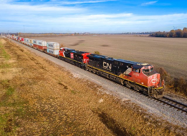 Canadian National CN 2293 (GE ES44DC) Train:Z194 Darwin, Tennessee
