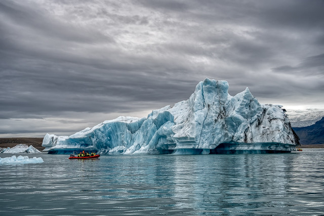 Iceberg in the Jokulsarlon tidal lagoon