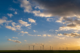 Windfarm at Sunset