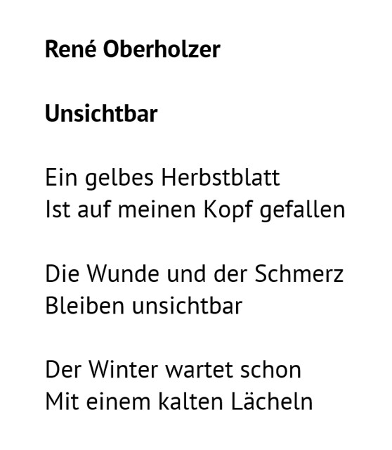 René Oberholzer - Unsichtbar
