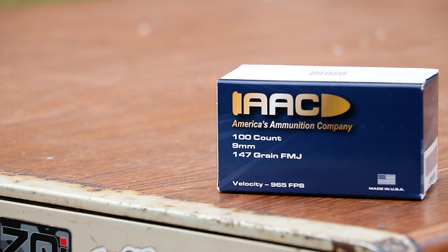 9x19mm, 147gr FMJ, AAC (America's Ammunition Company)