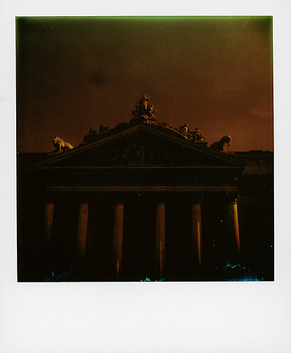 Bourse (Brussels) ... Polaroid with orange filter