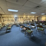 Meeting room and gun collection at Tippecanoe Battlefield Museum Battle Ground, Indiana