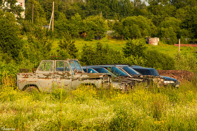 Abandoned cars, Tabore Parish, Latvia, 2016
