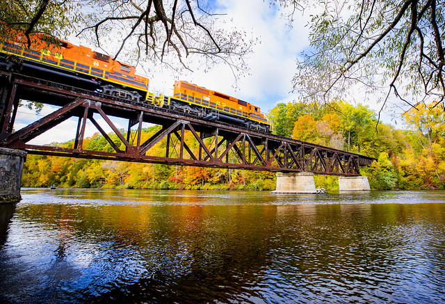 Autumn Train Crossing - October 2023