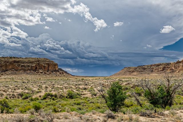 Storm Clouds Gathering in the Farr Off Distance (Chaco Culture National Historical Park)