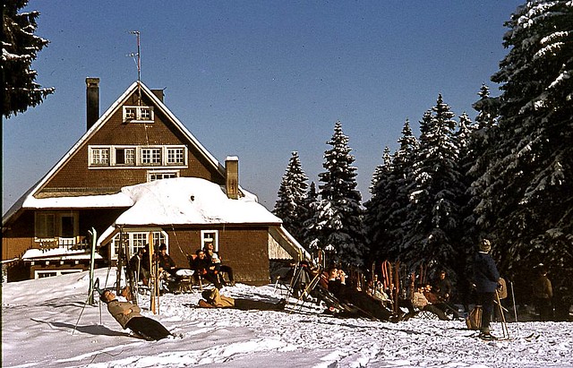 Skilaufennachmittag, Schwarzwald - 1966