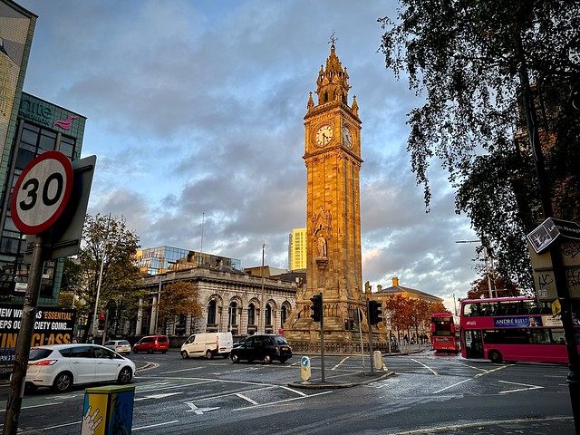 Torre del reloj, memorial del príncipe Alberto. Belfast