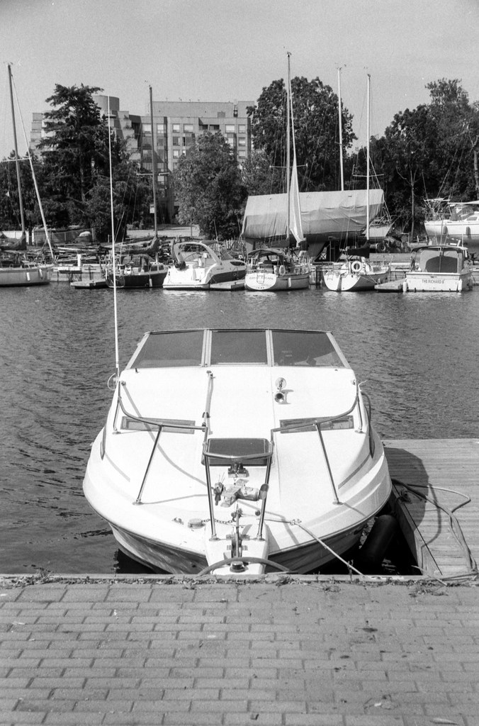 Bronte Harbour Moored Power Boat