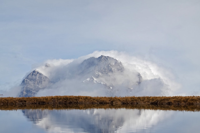 MOUNTAIN DRESSED IN CLOUDS