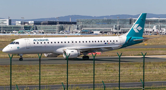 I-JENE - Embraer E190-100LR - AirDolimiti - EDDF - EN8818 - 20230906