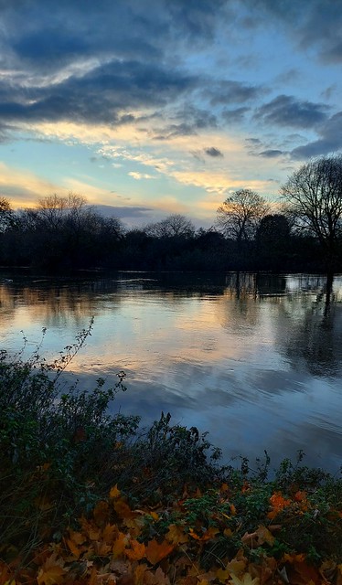 Autumnal River Severn Scene