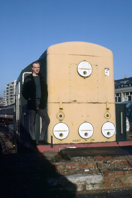 Your's truly posing on rare survivor Class 15 ADB968000 ex-D8243 at Marylebone shed