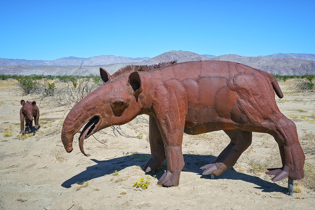Merriam's Tapir, Sky Art Sculptures of Ricardo Breceda, Galleta Meadows, Borrego Springs, California