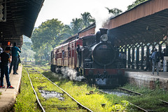 The Sri Lanka Railways Class B2B-213 Steam loco hauling the Viceroy Special on a special charter to Galle