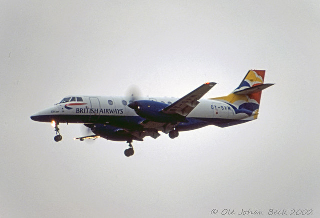 Sun-Air Jetstream 41 OY-SVW at ENGM/OSL 02-10-2002